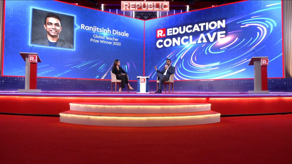 Ranjitsinh Disale at Republic Bharat Conclave